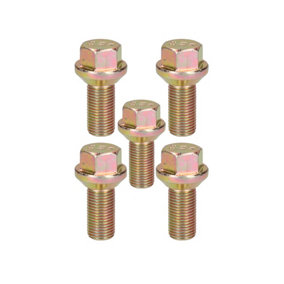 5 Pack M14 x 1.5 Trailer Wheel ConicaI Bolt for Ifor Williams Indespension Knott