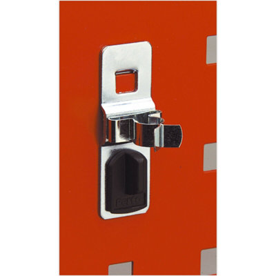 5 Pack of 25mm Spring Clip Tool Storage Hooks for Perfo Panels