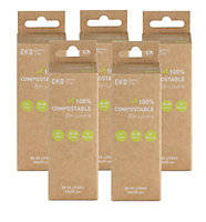 5 Pack of EKO Compostable Bin Liners 25-35L, 20 Liners