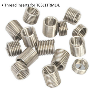 5 PACK Thread Inserts - M14 x 1.25mm - Suitable for ys10447 Thread Repair Kit