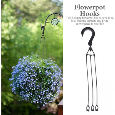 4 Leg Plant Hanger Chains 23 Inch 4-Leg Hanging Basket Chains - Heavy Duty Plant  Pot Hangers For Indoor Outdoor Planters & Lanterns (Pack Of 3)