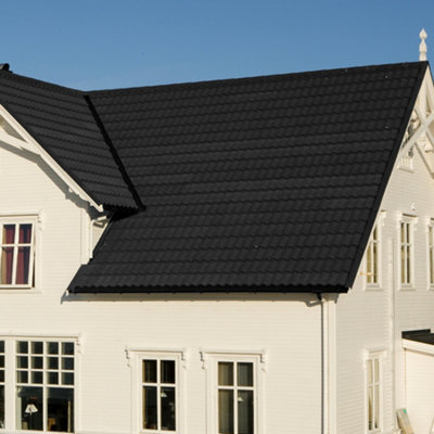 5 Pcs Black Bond Tile Stone Coated Metal Sheet Roofing Shingles L 1340mm x W 420mm Price Comparisons | Compare The Build