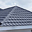 5 Pcs Grey Rainbow Tile Stone Coated Metal Sheet Roofing Shingles L 1300mm x W 420mm