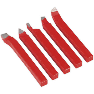5 Piece HSS Cutter Tool Set for ys08845 Lathe - 8 x 8mm Precision Tools