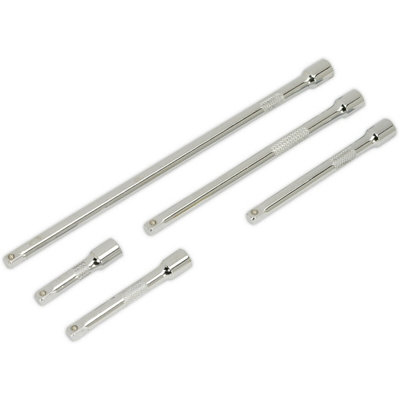 5 Piece Knurled Extension Bar Set - 1/4