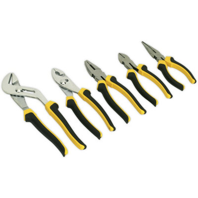 Pliers Set with Comfort Grips, 5-Piece