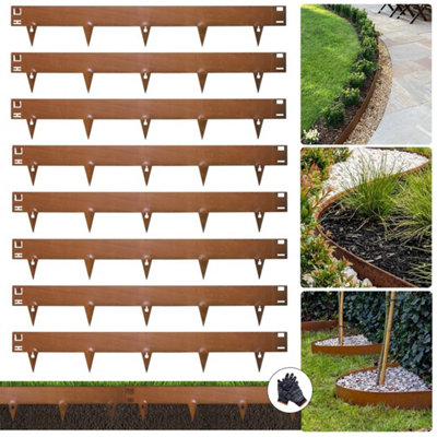 5-Piece Rust-Resistant Steel Lawn Edging Set