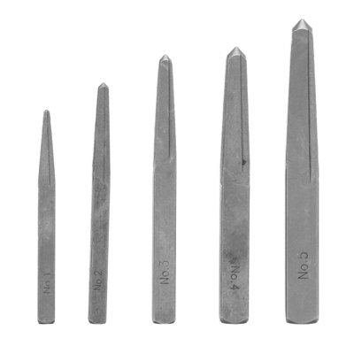 5-Piece Square Screw Extractor Set for Easy Removal of Broken or Damaged Bolts
