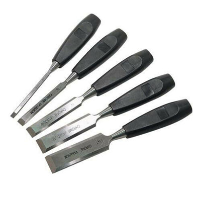 5 Piece Wood Chisel Set 6mm 32mm Rigid Scraper Tool Decorating DIY Tool