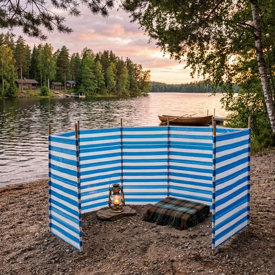5 Pole Windbreaker Outdoor Camping Beach Sun Shade