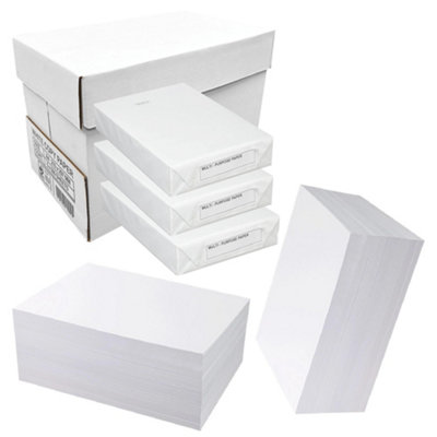 5 Reams (2500 Sheets) A4 White 80gsm Copier Paper For Home & Office