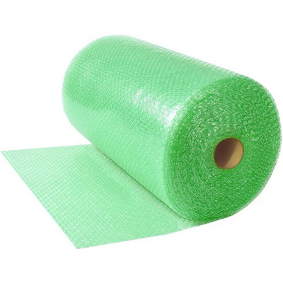 5 Rolls x 300mm Green Biodegradable Recyclable Polythene 100 Meter Bubble Wrap Rolls