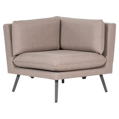 5 Seater Modular Garden Corner Sofa Beige LORETELLO - 6
