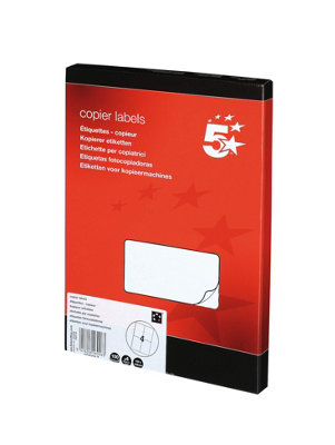5 Star Multifunction labels 4per Sheet 105x148mm 400 Labels