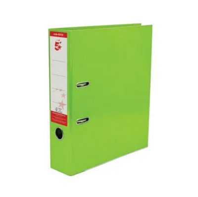 5 Star Office Lever Arch File A4 Green (Pack of 10)
