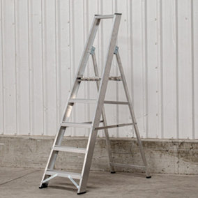 5 Step Industrial Platform Step Ladder