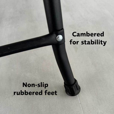 5 Step Ladder with Handrails - Black