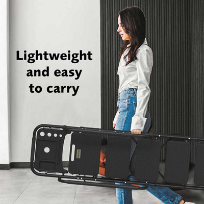 5 Step Ladder with Handrails - Black