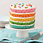 5 Tier 7" Round Metal Baking Tin Multi Layer Cake Set Wedding Birthday Non Stick