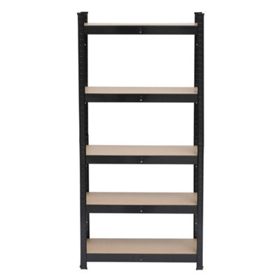 5 Tier 90cm Racking Black 175KG