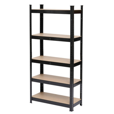 5 Tier 90cm Racking Black 175KG - 5