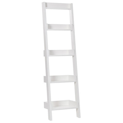 5 Tier Bookcase White MOBILE DUO