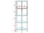 5-Tier Clear glass corner rack-Polo 5Tier Display Glass Unit/Bathroom Rack