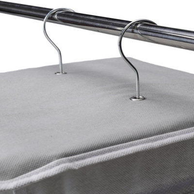 Besslly 3-Pack Legging Organizer Hangers - 45 Clips Total, Stainless Steel & ABS, Space-Saving Closet Storage