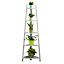 5 Tier Corner Ladder Shelf Plant Display Stand