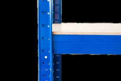 5 Tier Garage Shelving Unit Boltless, Storage Rack Steel, Blue