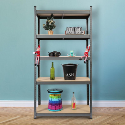5 Tier heavy Duty Metal Shelving Storage Racking 180 x 90 x 40cm (GREY) - 7