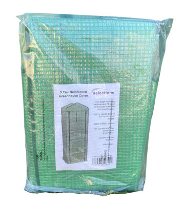 5 Tier Mini Greenhouse Reinforced Replacement Cover - 4