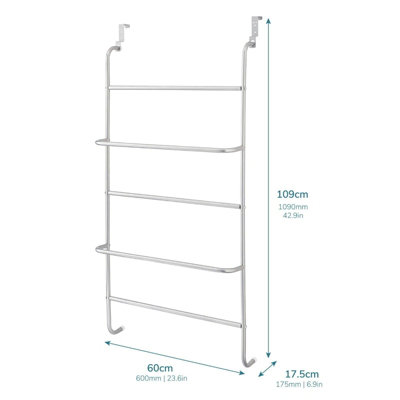5 Tier Over The Door Towel Rail / Clothes Airer