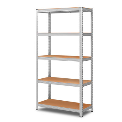 5 Tier Racking Shelf Heavy Duty Garage Shelving Storage Shelves Unit 150x70x30cm