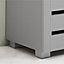 5 Tier Shoe Storage Cabinet 3 Door Cupboard Stand Rack Unit Grey
