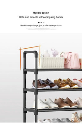 5 Tier Space Saving Shoe Storage Rack, 45 x 28 x 79 cm