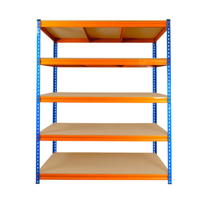 5 Tier ULTRA HEAVY DUTY Storage Racking 1800h x 1500w x 600d mm 350kg