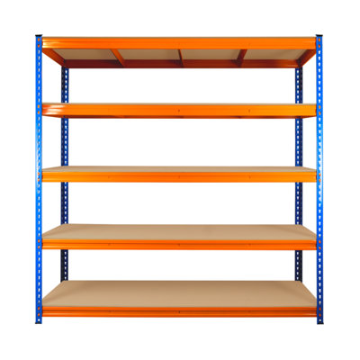 5 Tier ULTRA HEAVY DUTY Storage Racking 1800h x 1800w x 450d mm 350kg