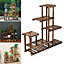 5 Tier Wood Plant Stand for Balcony Garden Patio 960mm(H)