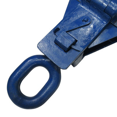 5 Ton 250MM Snatch Block With Swivel Eye Blue Painted - 22MM Wire Rope ...