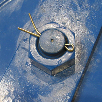 5 Ton 250MM Snatch Block With Swivel Eye Blue Painted - 22MM Wire Rope Safety Lifting - 4