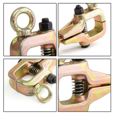 5 Tons Self-Tighten Pull Clamp Grips Frame Car Body Repair Tool Puller