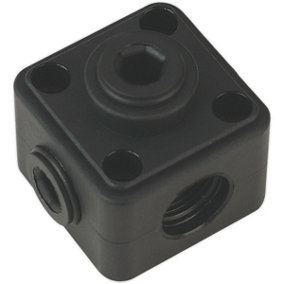 5 Way 1/2" BSP Joint Adapter - Wall / Ceiling Mounted - Air Pipe Junction Block