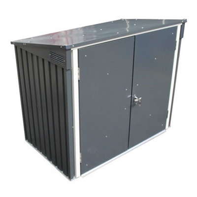 5 x 3 Double Bin Store Anthracite Grey (1.54m x 0.96m)