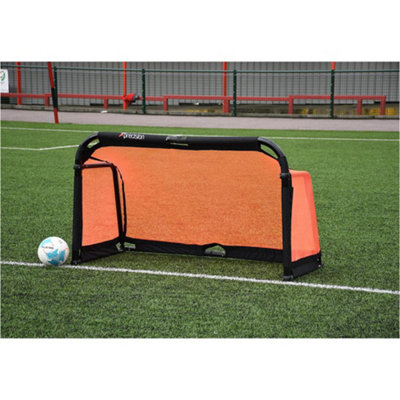 5 x 3 Feet Quick Set-Up Aluminium Folding Football Training Goal Net ...