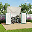 5 x 3 ft Metal Shed Garden Storage Shed Double Wheelie Bin Store Pent Roof Double Door, Green