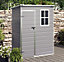 5 x 3 ft Pent Plastic Shed Garden Storage Shed with Floor and Window,Grey