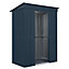 5 x 3 Pent Metal Garden Shed - Anthracite Grey (5ft x 3ft / 5' x 3' / 1.5m x 1.0m)