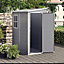 5 x 4 ft Pent Plastic Shed Garden Storage Shed with Window and Door,Grey