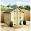 5 x 4 WINDOWLESS Garden Shed Pressure Treated T&G Double Door Apex Wooden Shed (5' x 4') / (5ft x 4ft) (5x4)
